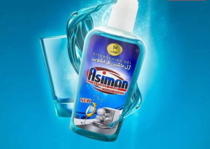ژل ماشین ظرفشویی چند منظوره آسیمن با قدرت چربی زدایی بالا